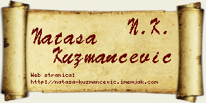 Nataša Kuzmančević vizit kartica